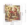 uk.everydayedeals (Limited Stock)Diamond Painting - Full Round - Rose Heart Little Bear