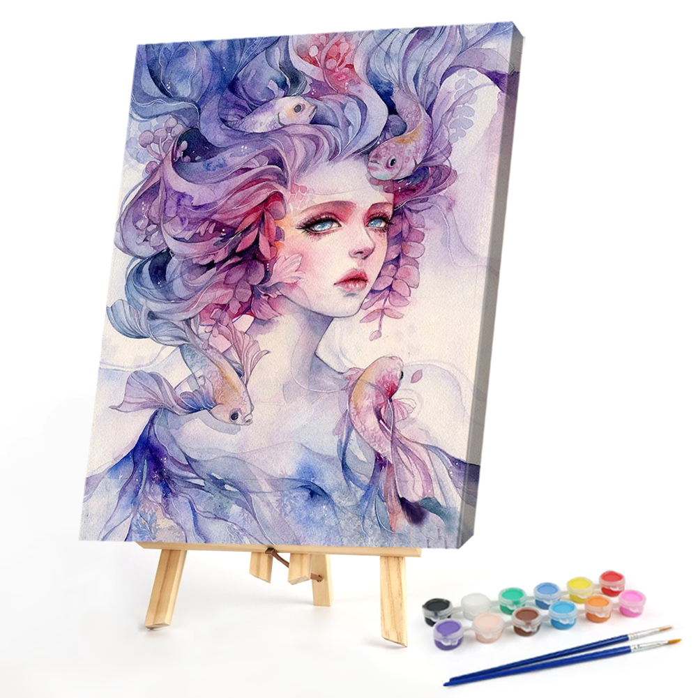

40*50CM - Paint By Numbers - Girl, 501 Original