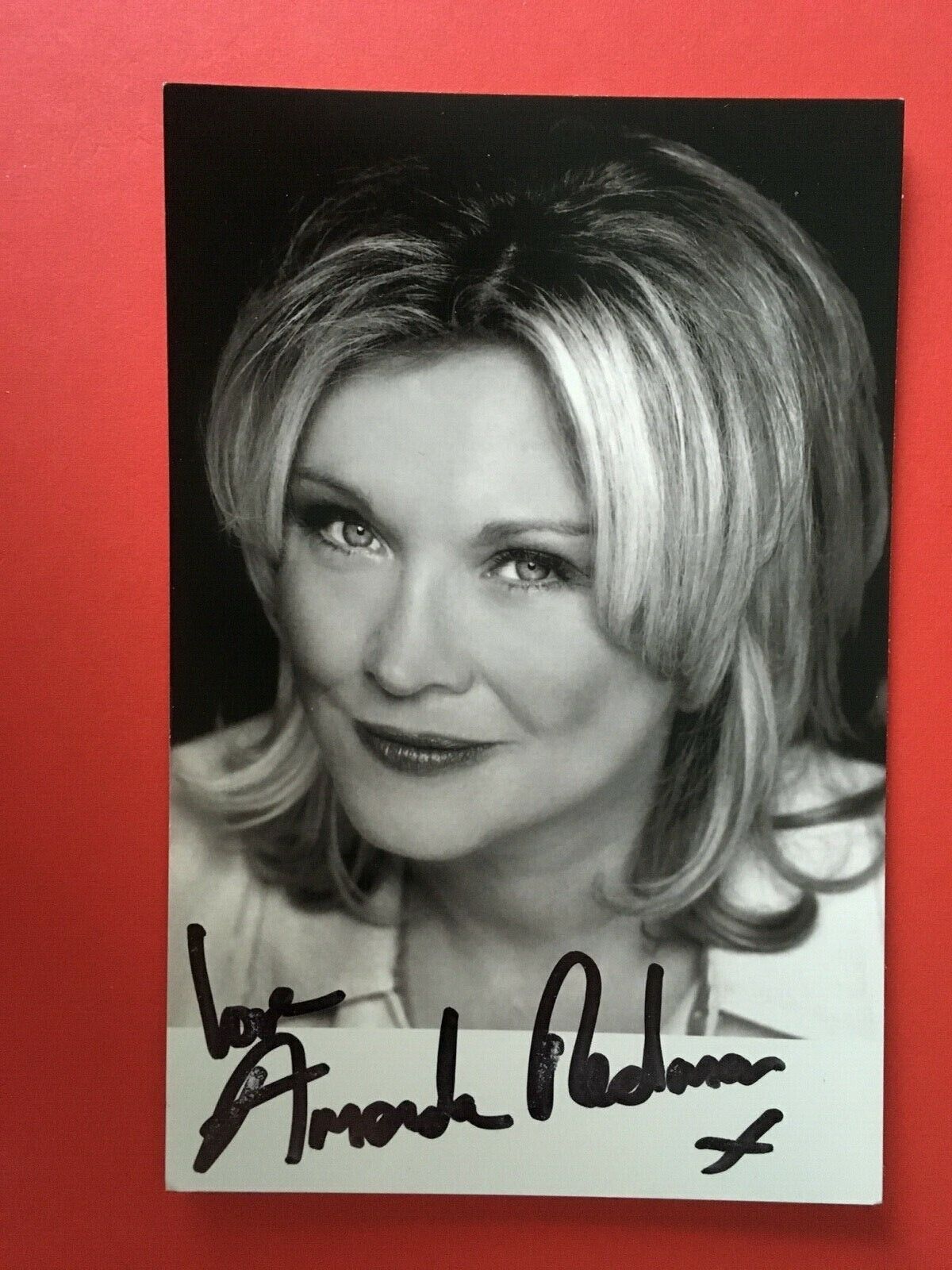 AMANDA REDMAN - POPULAR BRITISH ACTRESS - EXCELLENT SIGNED Photo Poster paintingGRAPH