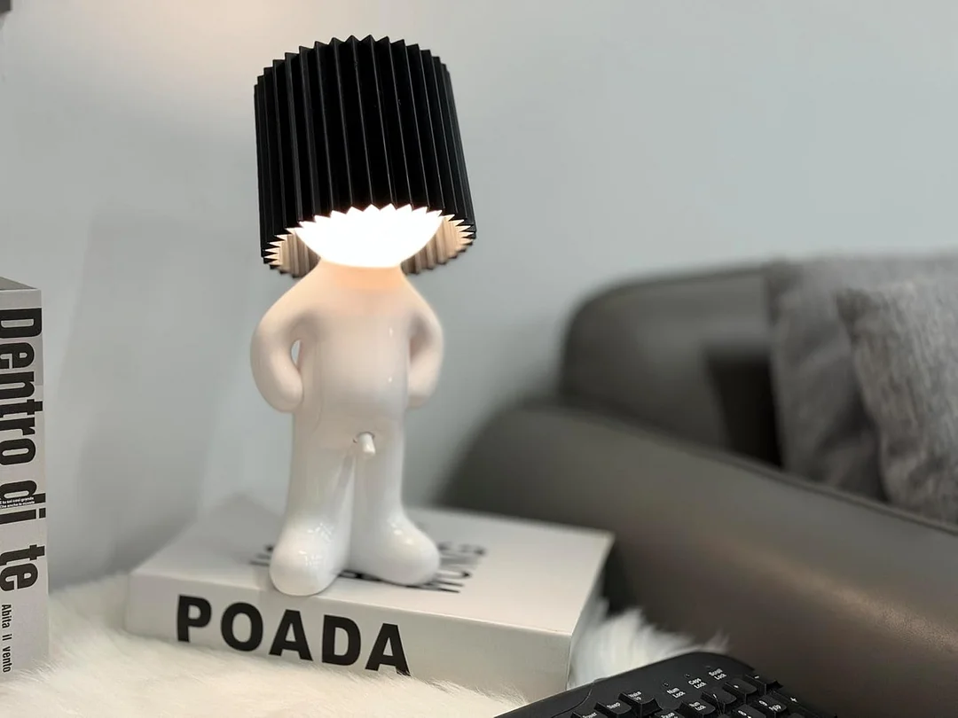 Modest Mike Lamp,Shy Boy Table Lamp, Naughty Little Boy Lamp,Fun Night lamp for Adults,Light Creative Small Night,That Wiener Switch,Gift Valentines Day Present (Yellow-1)
