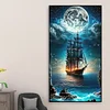 Diamond Painting -Full Round Drill Sailboat(70*40 CM)
