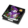 Diamond Painting Snowman Leather Notecard Box Gem Art Sticky Note Holder