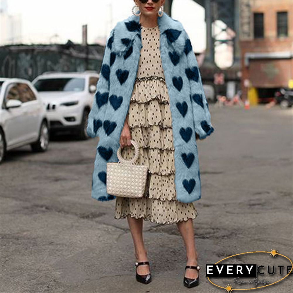 Elegant Lapel Long Sleeve Overcoat