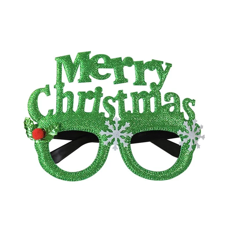 2022 Merry Christmas Glasses Santa Claus Snowman Christmas Decorations For Home Xmas Natal Navidad Decor New Year Kids Gifts