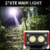 Rotating Work Light Rechargeable Flashlight Camping Torch for Work and Outdoor