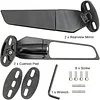 Modified Motorcycle Rearview Mirror,1 Pair Adjustable Rotating Side Mirrors,Wide Viewing Angle Wing Rearview Mirrors for Ninja 300 400 650 ZX6R CBR1000RR