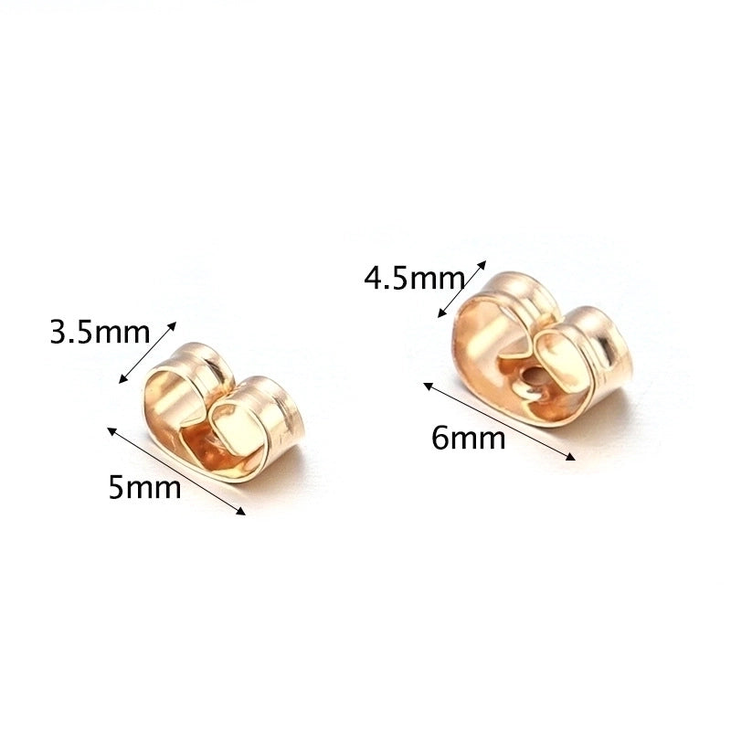 100 PCS/Package 3.5*5mm 4.5*6mm Iron Solid Color Earplug