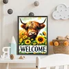 Diamond Painting-DIY Full Round Drill Sunflower Highland Yak