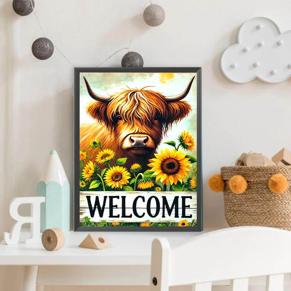 Diamond Painting - Full Round Drill - Sunflower Yak(Canvas|30*40cm)