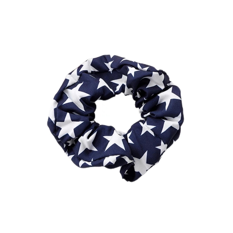 Women’s Minimalist Classic Style American Flag Cloth Hair Band Hair Tie