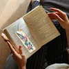 4Pcs Special Shape Feather 5D DIY Diamond Painting Bookmark for Book Lovers
