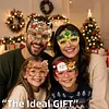 DIY Diamond Painting Christmas Glasses Frame No Lens(Christmas cookies)