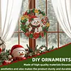 Diamond Painting Snowman Wreath Ornament Hanging Decor 9.45x9.45in