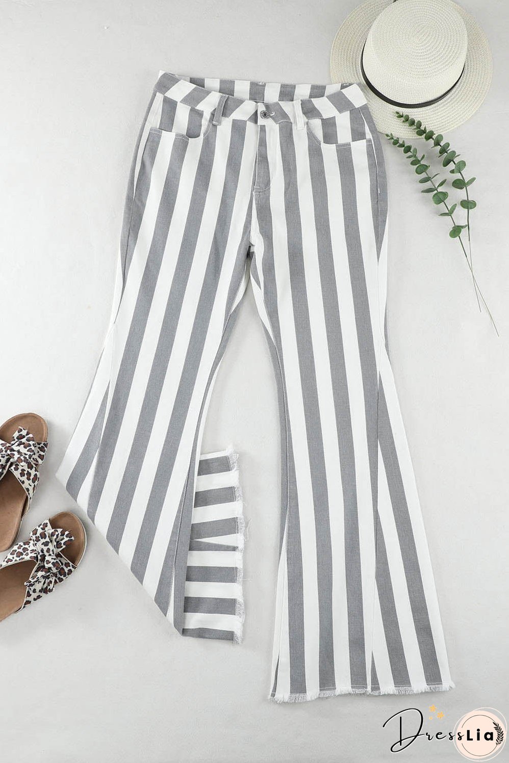 Star Embellished Western Flare Jeans