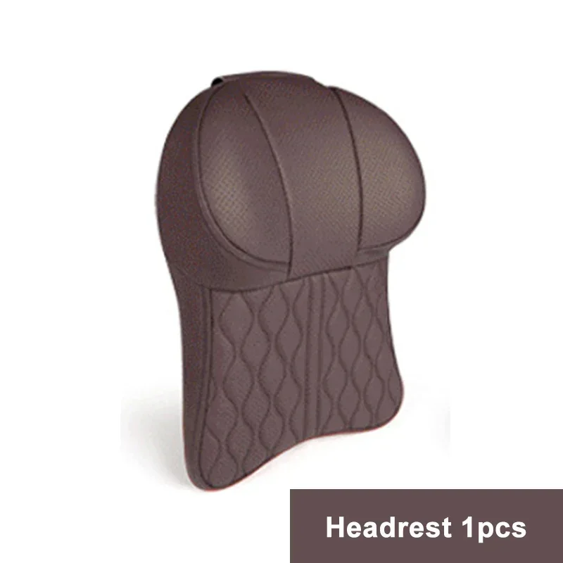 🔥Hot sale exclusive logo🔥Car leather headrest neck pillow car cushion