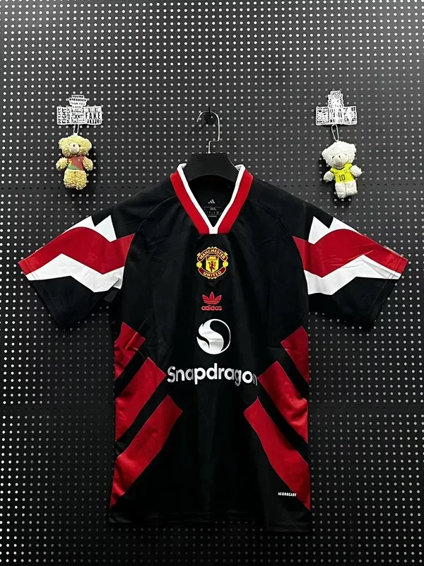 Fan Version 2025-2026 Manchester United Black/Red/White Special Edition Soccer Jersey
