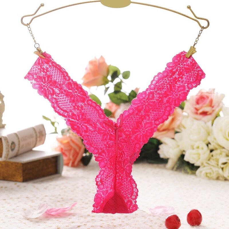 Comfortable sexy ladies thong thong hot thong sexy women's lace panties women transparent T back panties soft panties