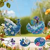 2Pcs Girl 2D Flat DIY Hanging Diamond Art Ornament Window Pendant (Floral Skirt)