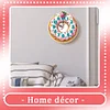 2Pcs Dessert DIY Diamond Painting Ornament with Clock Function Home Decor Art