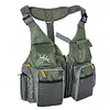 Outdoor Fishing Vest Multi-Pockets Oxford Cloth Sea Fishing Coat for Adult&Teen