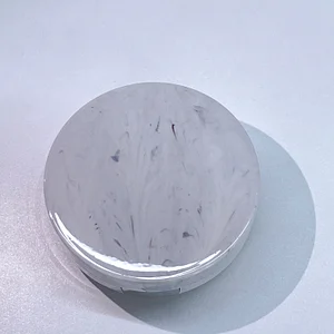 Marbled color contact lenses case