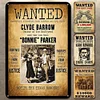 4pcs - Wanted - Vintage Metal Signs(8*12Inch) 