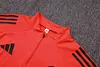 Joyfball 2025/2026 Bayern Munich Half-Pull Training Suit Orange Red Football Shirt 1:1 Thai Quality