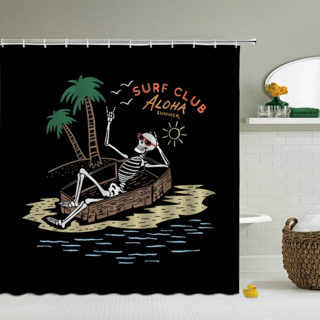 

Shower Curtain – Beach Skeleton-180*180cm, 501 Original