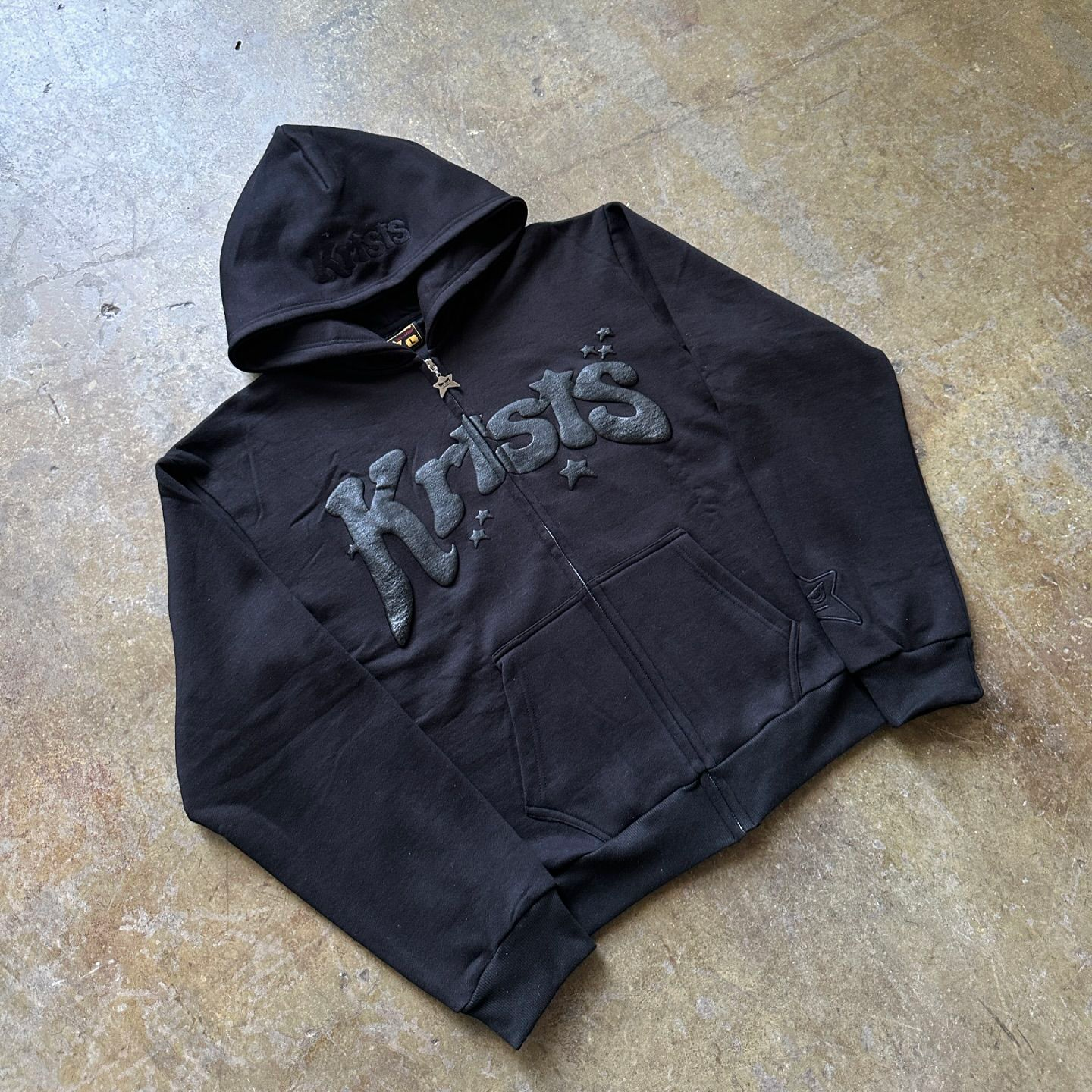 Fashion Preppy Print Zip-Up Hoodie