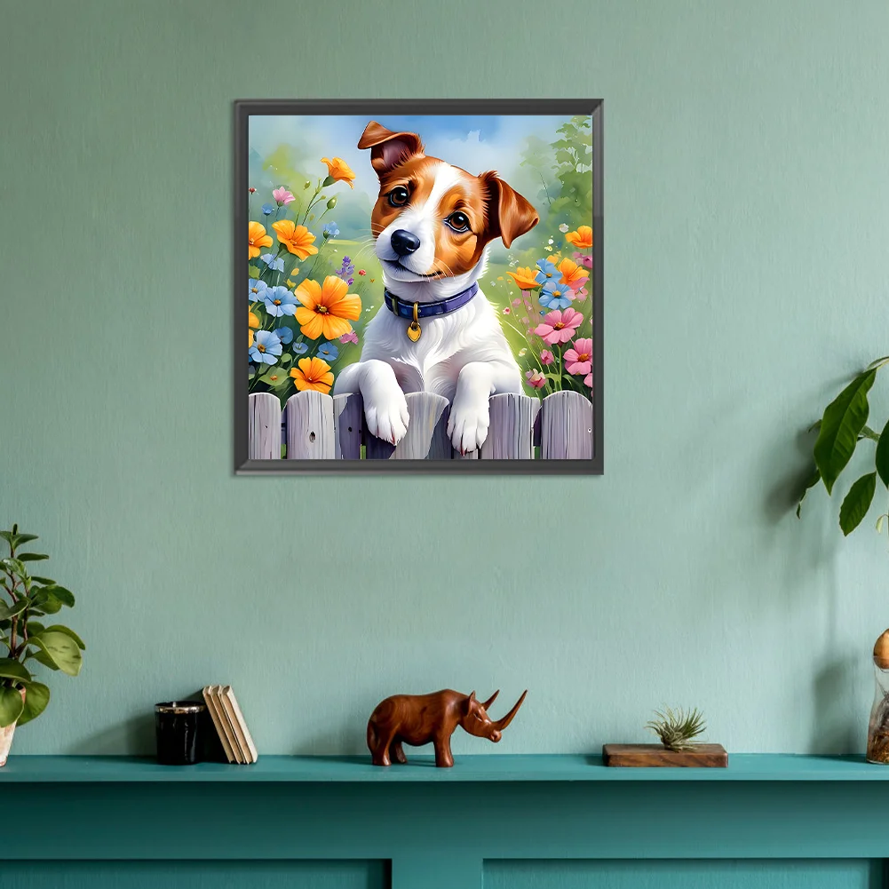 Diamond Painting - Full Round Drill - Dog(Canvas|30*30cm)