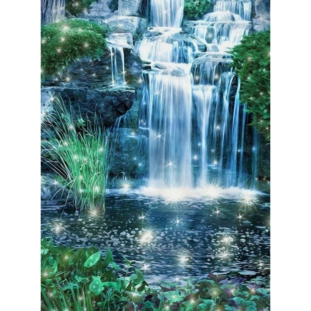 

Forest Waterfalls - Square Drill Diamond Painting - 30*40CM, 501 Original