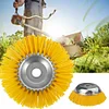 8 Inch Weed Brush Mowing Head Nylon Wire Wheel Trimmer Head for Brush Cutter