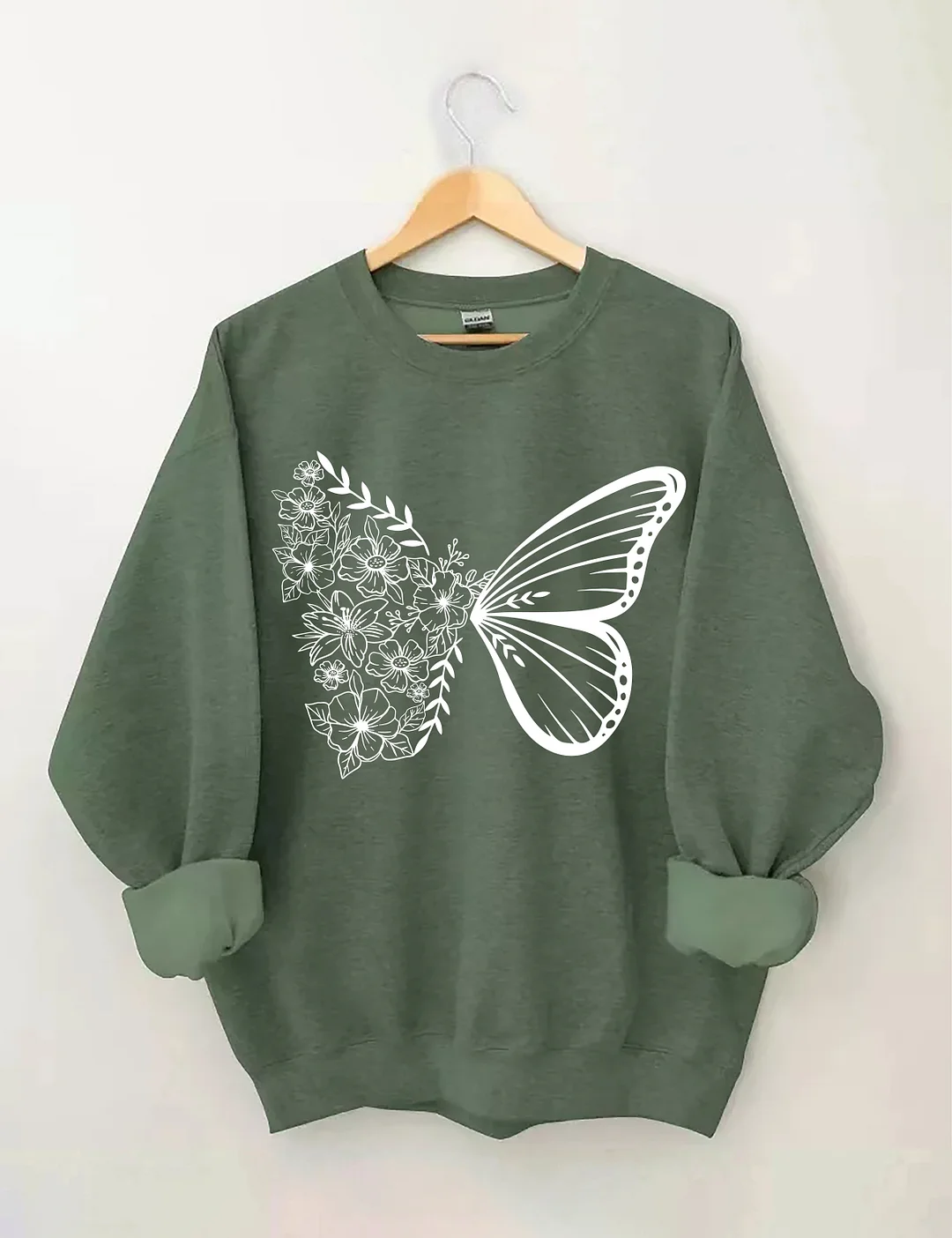 Floral Butterfly Sweatshirt