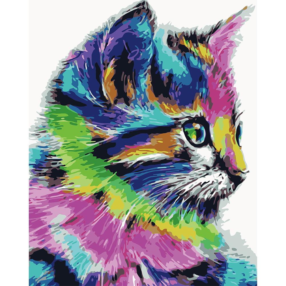 

40x50cm - Paint By Numbers Bemused Cat, 501 Original