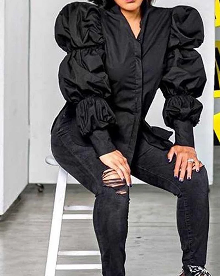 Retro Puff Sleeve Top