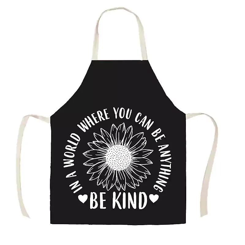 Letclo™Linen Kitchen Apron - Be Kind letclo 