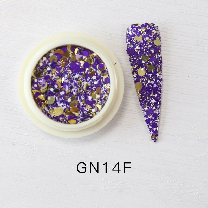 iridescent Flakes Gold Pink White Flakes Slices Chrome Pigment Dust Nail Powder Glitter Sequins Nail Art Decoration Manicures-Nail Inspo
