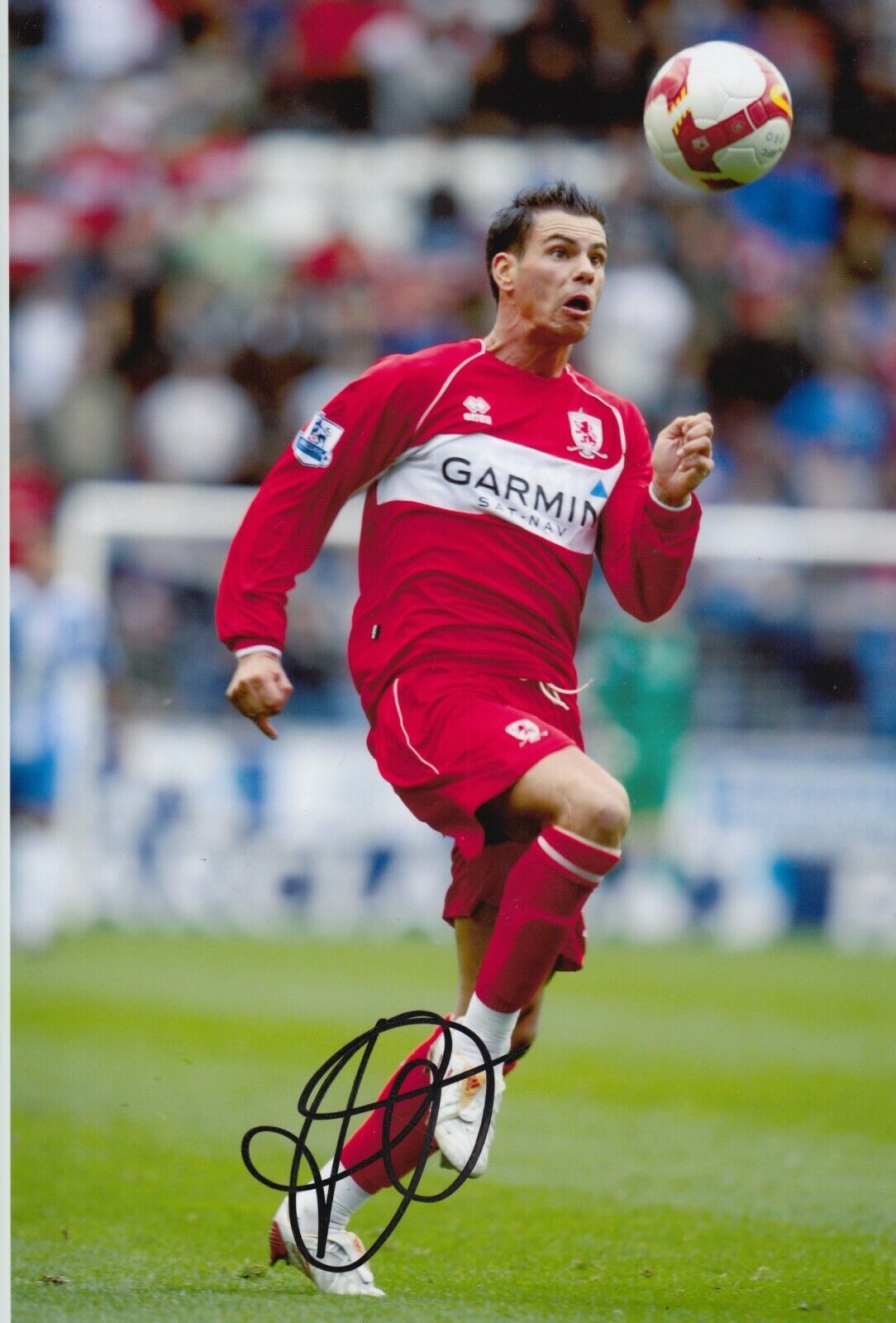 Jeremie Aliadiere Hand Signed 12x8 Photo Poster painting - Middlesbrough Football Autograph.