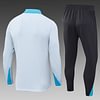 Joyfball 2024/2025 Tottenham Half-Pull Training Suit Light Gray Jersey 1:1 Thai Quality Set