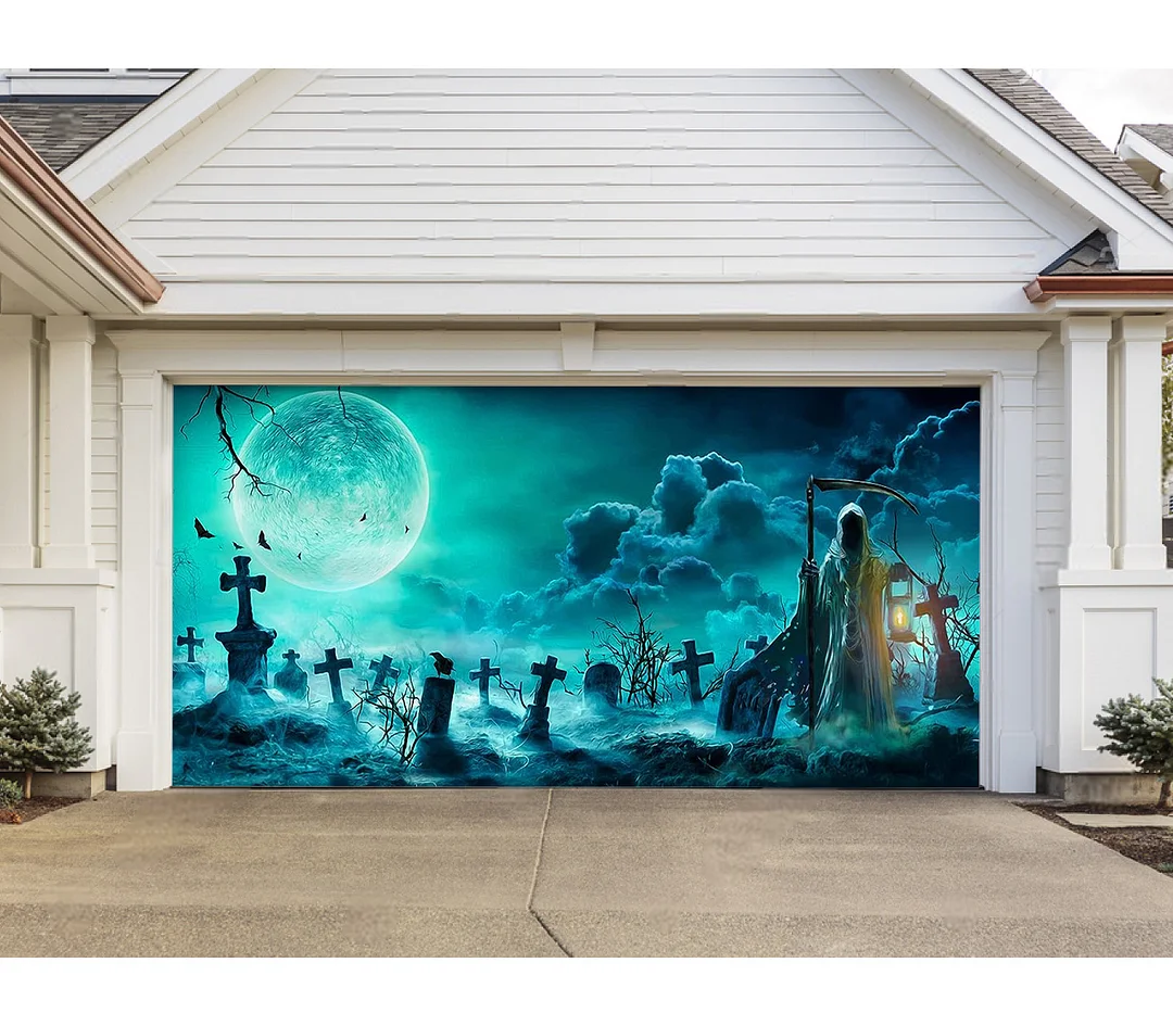 Reaper Graveyard Garage Double Door Cover