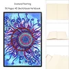 DIY Flower Special Shaped Diamond Painting 50 Pages A5 Sketchbook Notebook