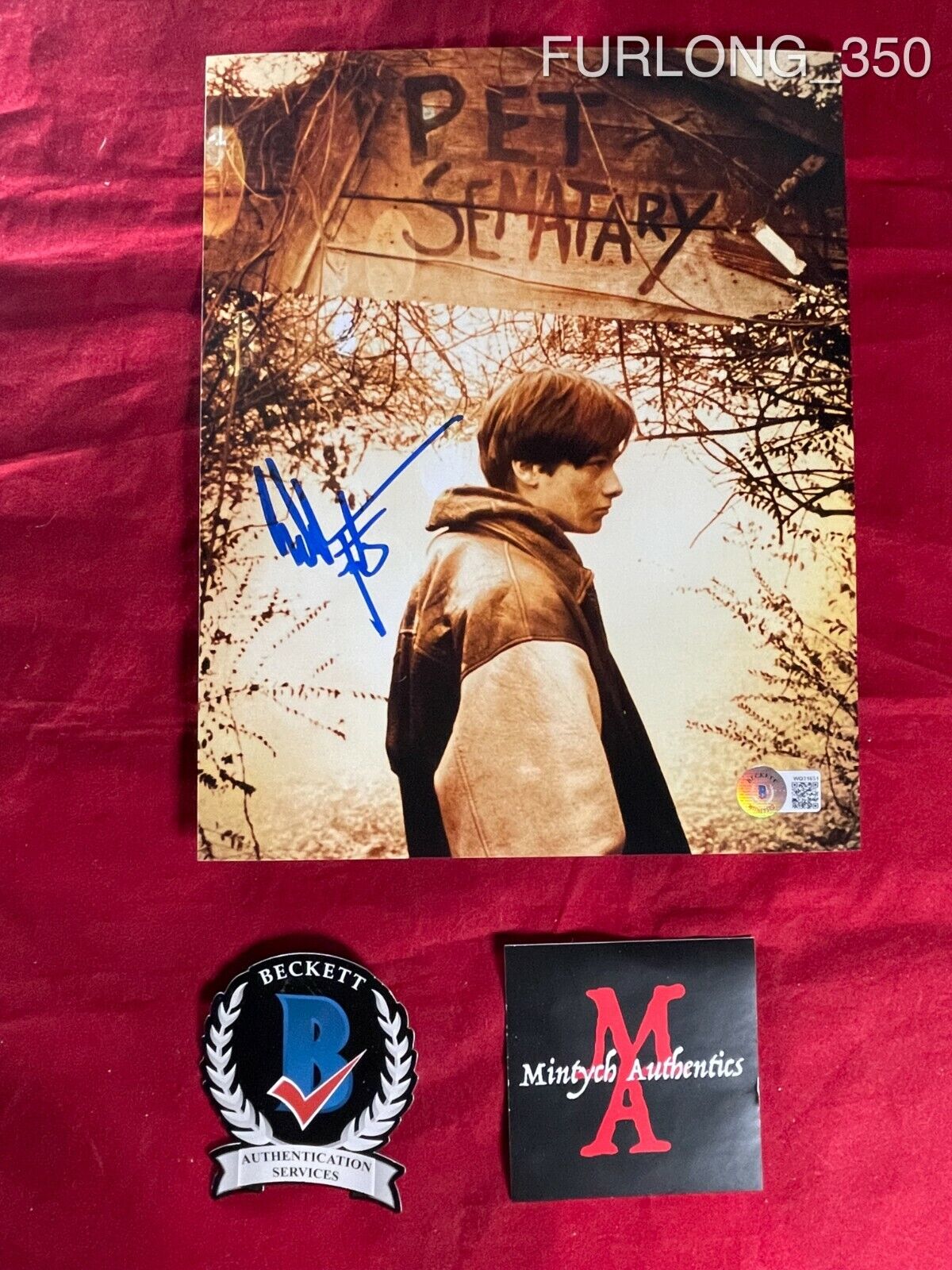 EDWARD FURLONG AUTOGRAPHED SIGNED 8x10 Photo Poster painting! PET SEMATARY 2! BECKETT COA!