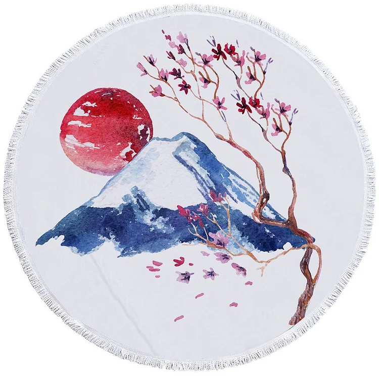 Flowers - Circle Tapestry - 1.5M