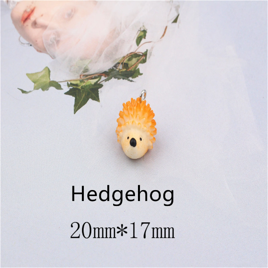 3D Animal Series Resin Charms Pendants,Duck/Deer/Sheep/Fox/Cow/Hedgehog/sea lion Charm For DIY Decoration Earrings Key Chains Accessories