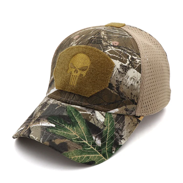 KOEP 2023Camo Punisher Baseball Cap Fishing Caps Men Outdoor Camouflage Jungle Hat Airsoft Tactical Hiking Casquette Hats