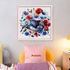 Bird Teacup-14CT Counted Cross Stitch Kit(40x40cm)