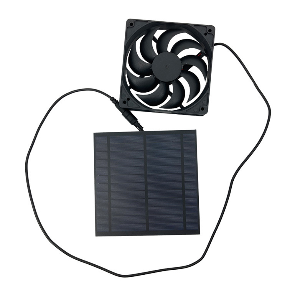 

5W 6V Greenhouse Mini Solar Panel Exhaust Fan for Dog Chicken Pet House, 501 Original