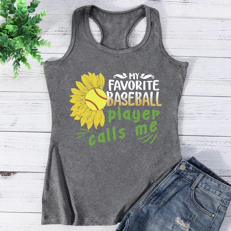 Softball Players Vest Top-Annaletters