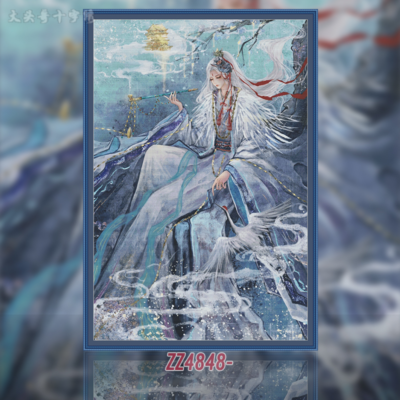[Metallic Thread] [ZZ6162-Jiangxi City Spirit, Final Edition]  Painting Fairy Cross Stitch