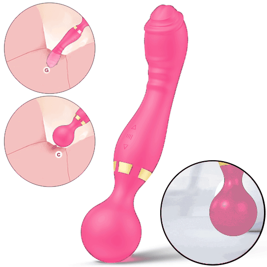 Duvera – Dual-ended Vibrator With Independent Head & Tail Vibration, For G-spot & Body Massage